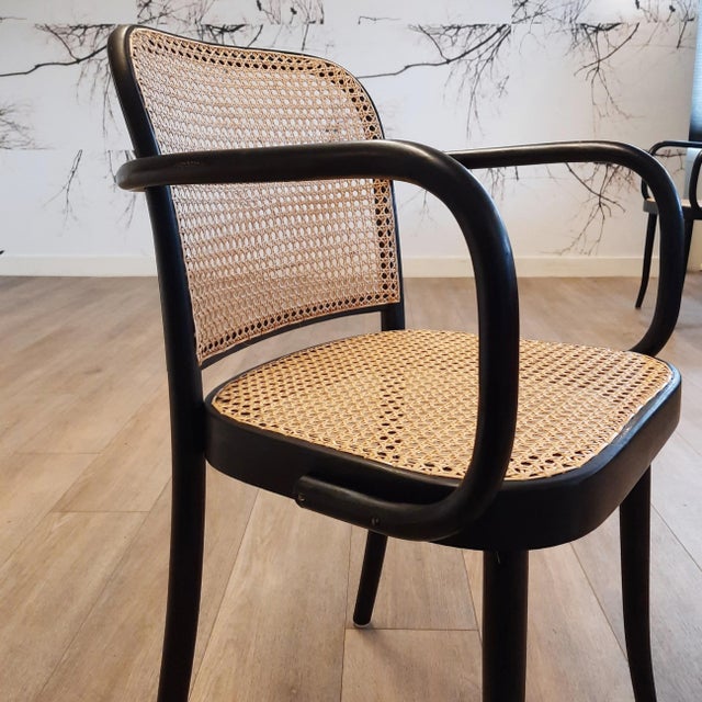 No. 811 Prague Chairs by Josef Hoffmann for Ligna, 1970s, Set of 4 For Sale - Image 9 of 18