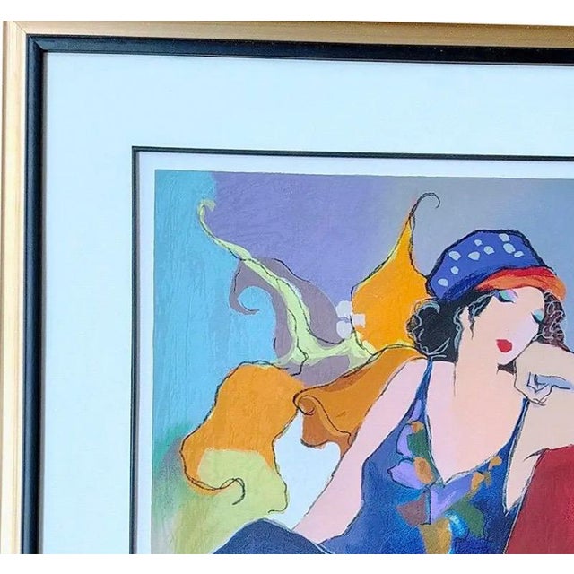 Printmaking Materials Itzchak Tarkay Signed Serigraph "Elegance Iii" (Seated Woman) – Limited Edition 75/350 For Sale - Image 7 of 11