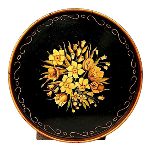 Late 19th Century Hand Painted Metal Tole Tray