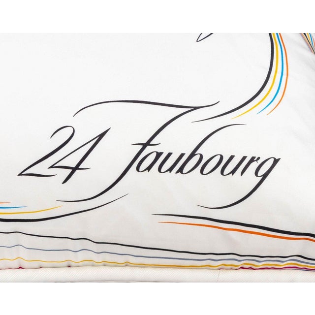 Hermes "24 Faubourg" Silk Pillows, 2 For Sale - Image 11 of 12