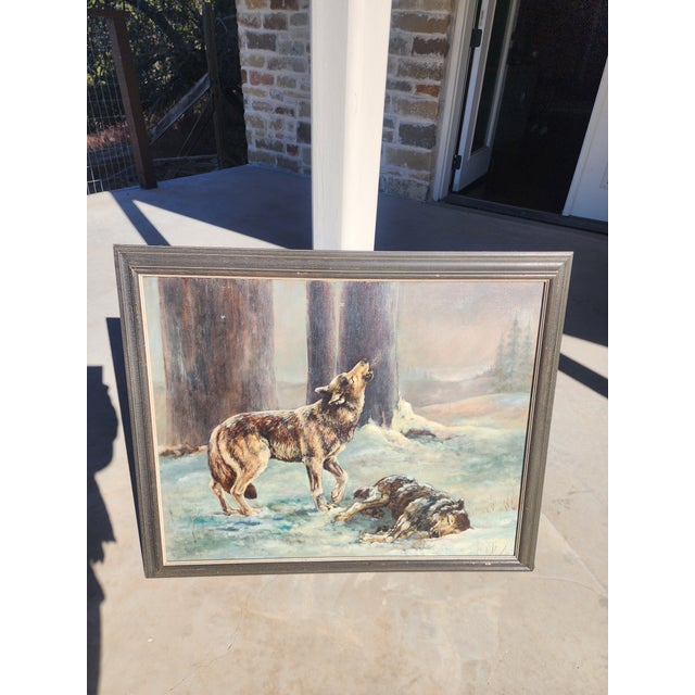 Wolves Snow Scene For Sale - Image 9 of 11