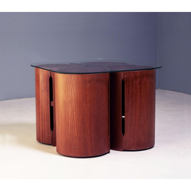 Model 0635 Modular Coffee Table by Dřevotvar Nová Paka, 1977 For Sale - Image 3 of 9