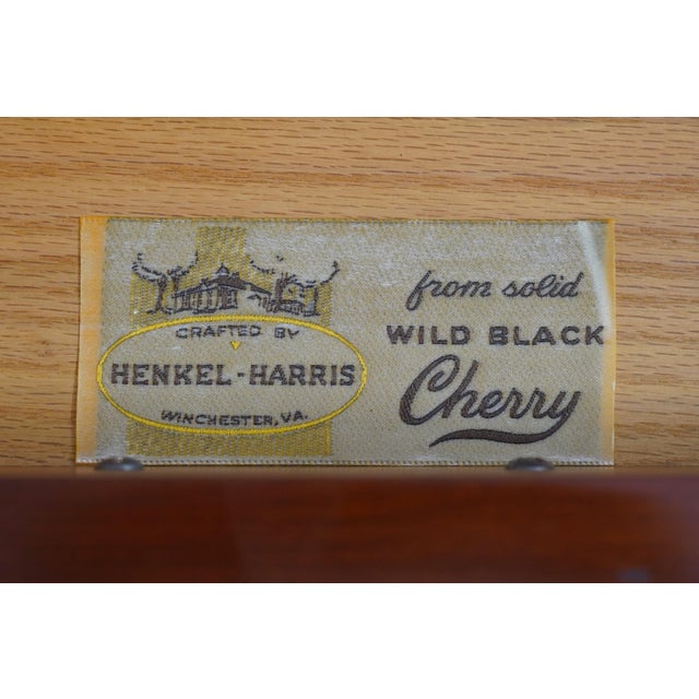 Henkel Harris Model 166 Cherry 9 Drawer Double Dresser For Sale - Image 17 of 18