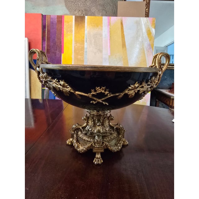 A museum piece over 175 years old French sevres attributed ( antique protective plate undisturbed under the base most...