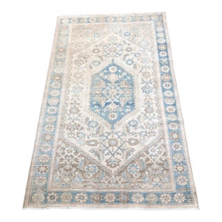 Blue Antique Persian Rug | 4x7 For Sale