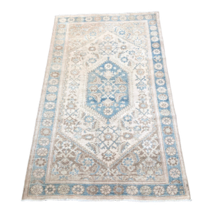Blue Antique Persian Rug | 4x7