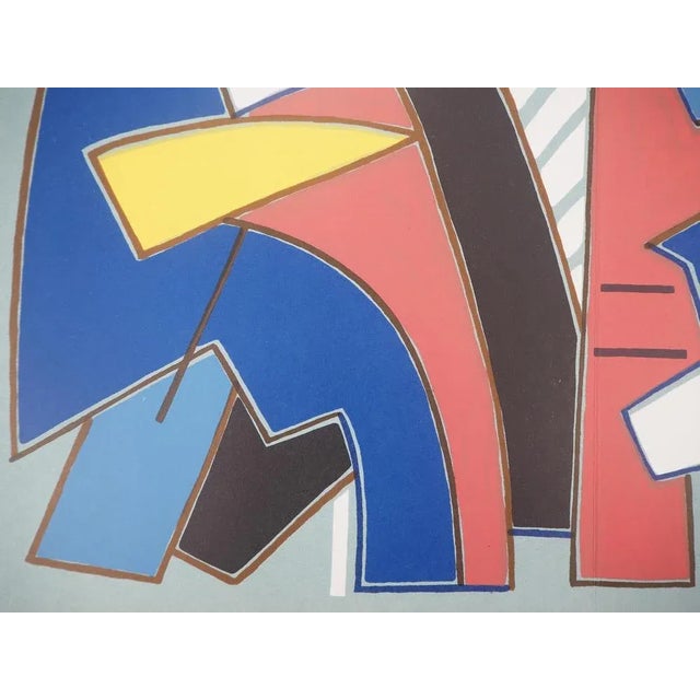 Alberto Magnelli, Blue Composition, Original Lithograph For Sale - Image 5 of 6