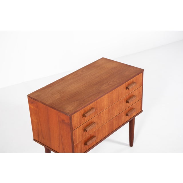 Brown Mid-Century Modern Danish Teak Chest of Drawers, 1960s For Sale - Image 8 of 11