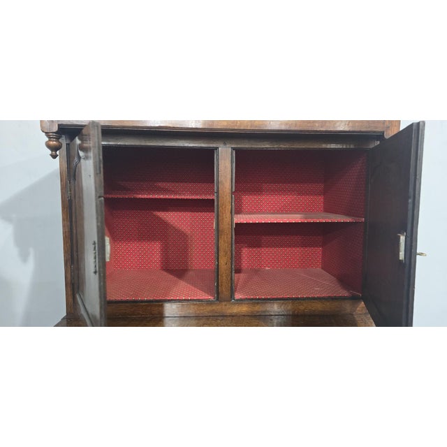 Georgian Oak Court Cupboard For Sale - Image 5 of 18