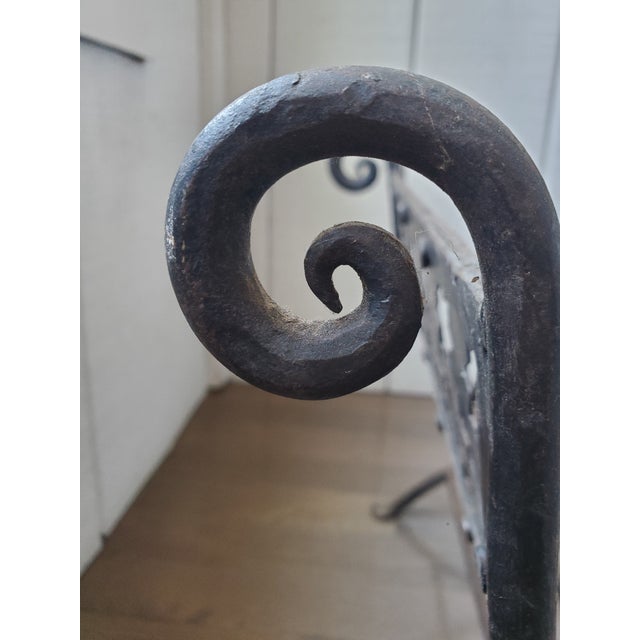 This vintage firewood holder is made from wrought iron and hand cut metal sheets and has a beautiful Moorish star pattern...