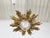 Pair of Gilt Bronze Midcentury Sunburst Light Fixtures with Frosted Glass For Sale - Image 12 of 12