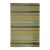 Vintage Dhurrie Rug in Yellow and Blue Stripes and Geometry | Rug & Kilim For Sale