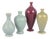 Small Vintage Stoneware Vases by Per Liljegren, 1980s, Set of 4 For Sale