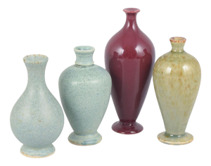 Small Vintage Stoneware Vases by Per Liljegren, 1980s, Set of 4