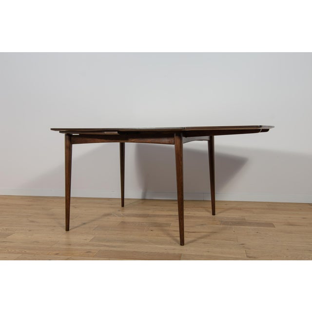 Mid-Century Square Extendable Rosewood Dining Table, Denmark, 1960s For Sale - Image 9 of 18