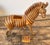 Camel Vintage Shanghai Weave Zebra Basket For Sale - Image 8 of 12