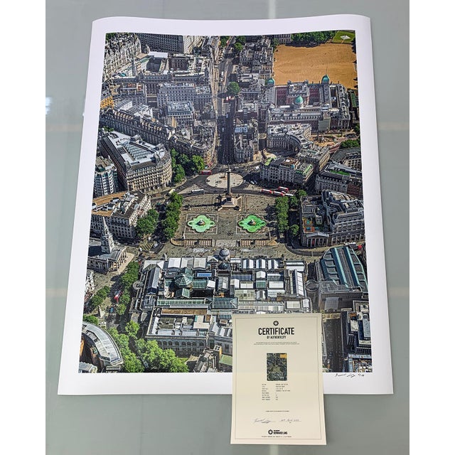 Edition Aerial Views Bernhard Lang Image: Trafalger Square Size C: 67,5 x 90 cm Captured in 2019 over London, UK No 2 of...