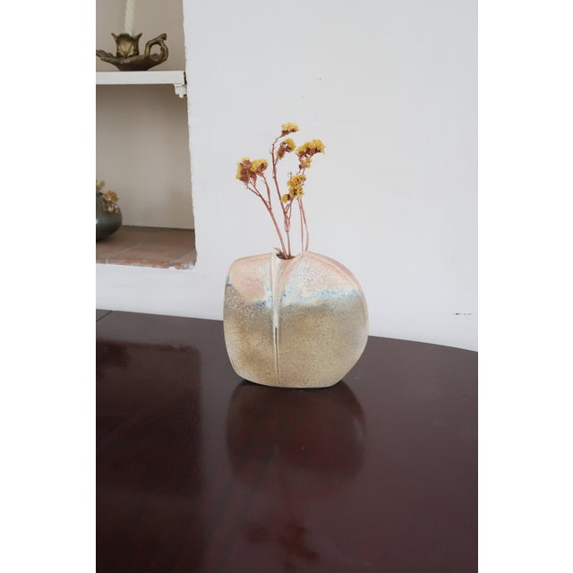 Modernist Pebble Vase in Porcelain by Virebent, France, 1970s For Sale - Image 10 of 12