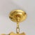 Italian Cocoon Pendant with Brass + Wood Detail, 1960s For Sale In Chicago - Image 6 of 11