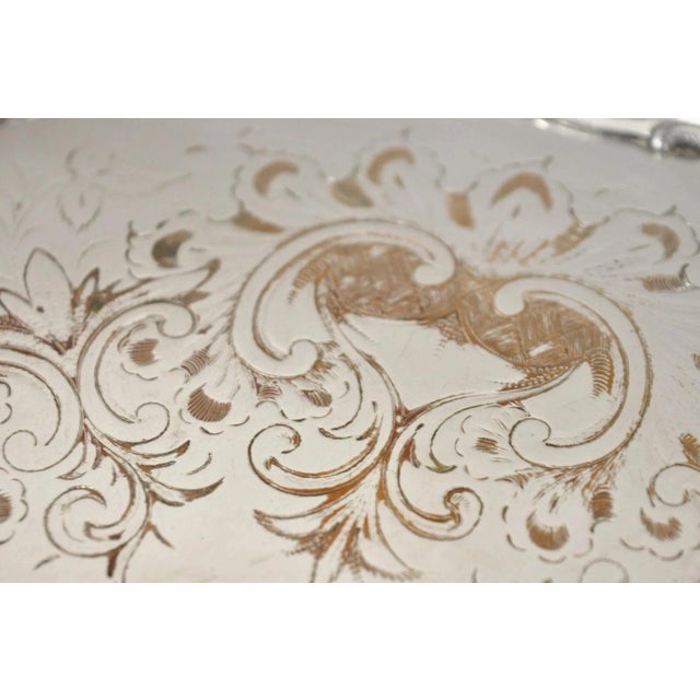 Antique Victorian Silver Plated 12" Round Award Platter Tray to Francis Biddle For Sale - Image 10 of 11
