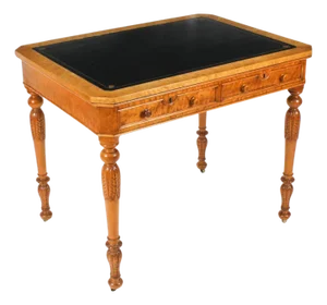 Antique Birdseye Maple Writing Table, 1800s
