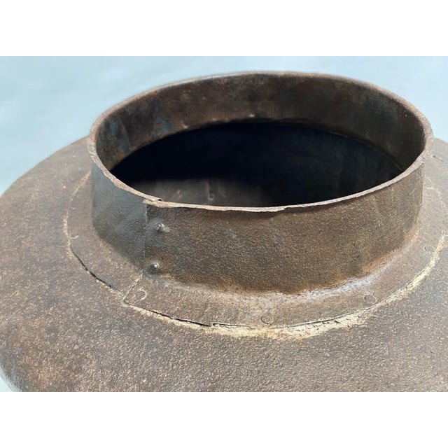 Planters Tapered Storage Vessel Pair C Hint of Red For Sale - Image 6 of 10