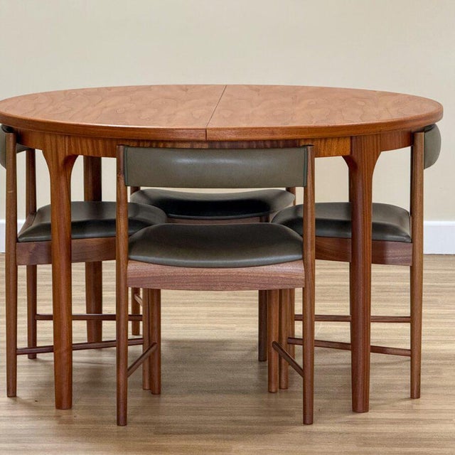 Dunvegan Round Extending Dining Table and Chairs in Teak by Tom Robertson for McIntosh, Scotland, 1960s, Set of 5 For Sale - Image 9 of 18