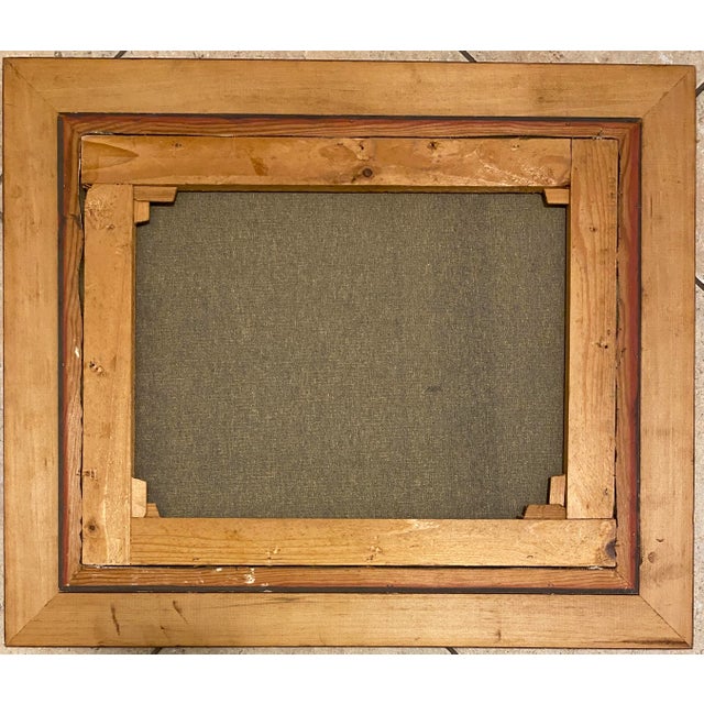 Framed Autumn River Landscape Oil Painting by A. Klosner – Mid-Century Impressionist Style For Sale In Miami - Image 6 of 8