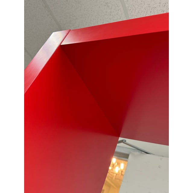 Paper Ikea Kallax Laminate Bookshelf, Red For Sale - Image 7 of 12
