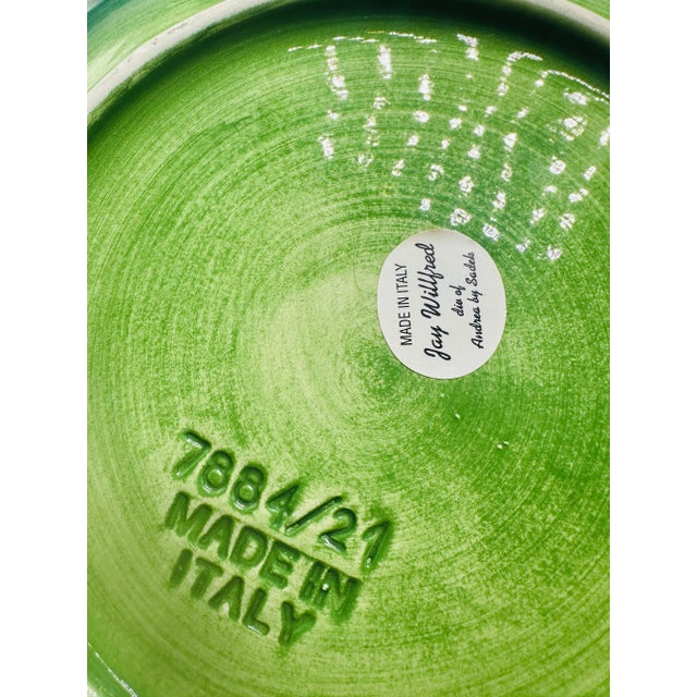 This is a striking set of Italian majolica leaf plates, with a bold, naturalistic design. Form & Shape • Type: Decorative...