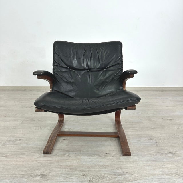 Mid-Century Modern Kengu-Armchair by Elsa & Nordhal Solheim For Sale - Image 3 of 9