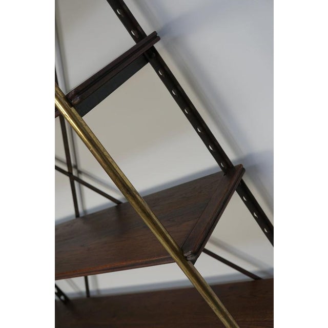 Large Oak and Iron Shelving Unit / Store Display by Theodore Scherf, France 1890s For Sale - Image 14 of 18