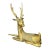 1970s Vintage Hollywood Regency Style Large Brass Deer Sculpture For Sale