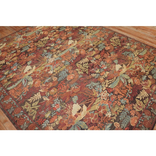 Early 21st Century Contemporary Turkish Besserabian Floral Autumn Carpet For Sale - Image 5 of 6