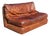 Vintage Convertible Leather Sofa, 1970s For Sale