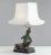 Wood Table Lamp with Phra Aphai Mani Figurine in Gilt Bronze, 1970s For Sale - Image 7 of 12