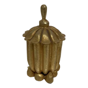 Gold Leaf Covered Container.