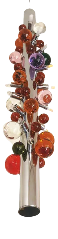 Multicolour Cactus Murano Glass Sputnik Chandelier by Simoeng