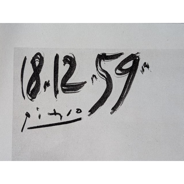 Pablo Picasso - Corrida Scene - Signed Graphic on glossy paper - Corrida Scene, 1961 - Beautiful Art impression in colors,...