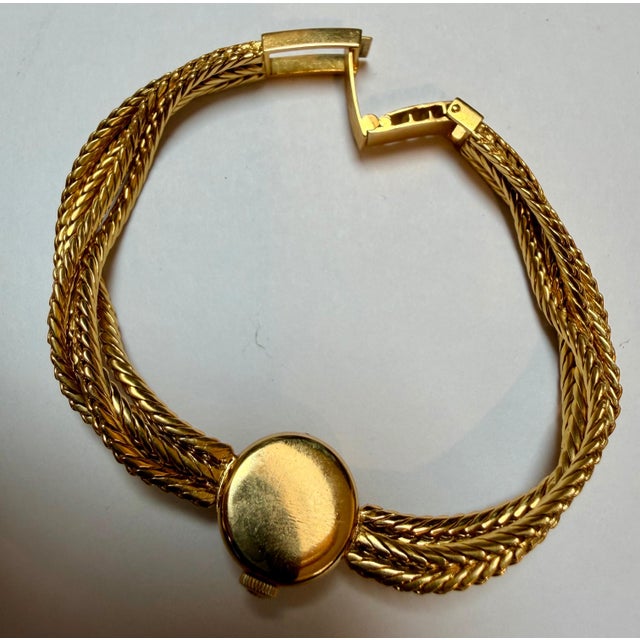 Early 21st Century Corum. A lady's 18K gold Multiple Chain bracelet watch 38.5 Gm, 7.25 " Vintage For Sale - Image 5 of 18
