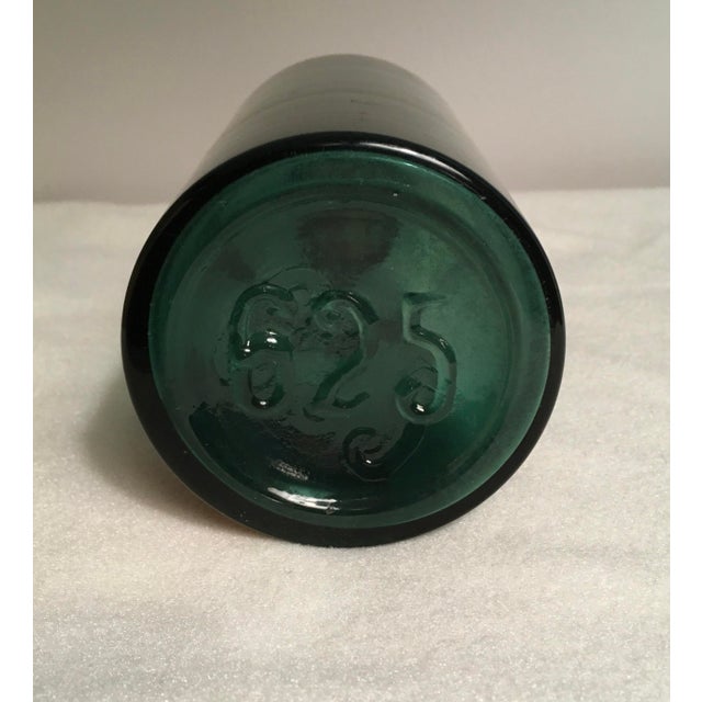 Rustic Early 20th Century Green Apothecary Jar For Sale - Image 3 of 4