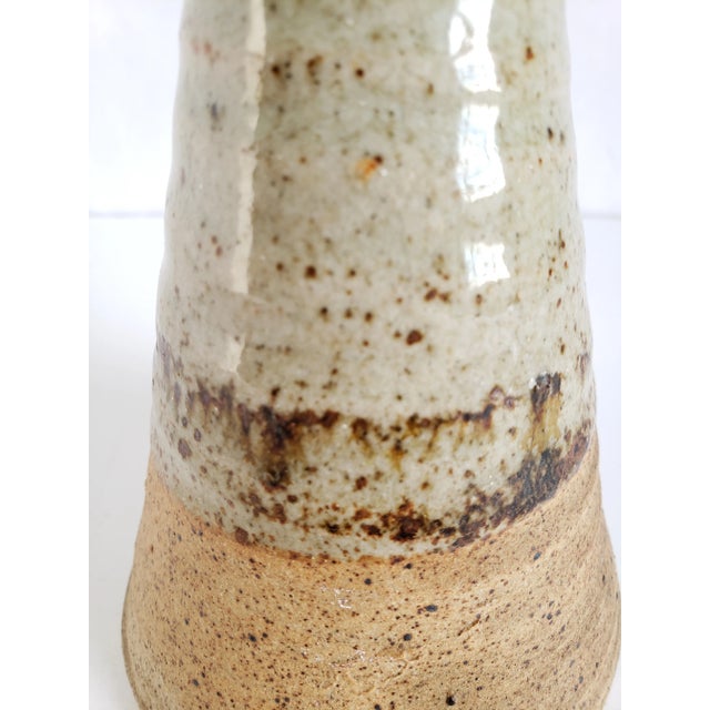 Mid Century Modern Studio Pottery Ceramic Candle Holder For Sale - Image 9 of 12