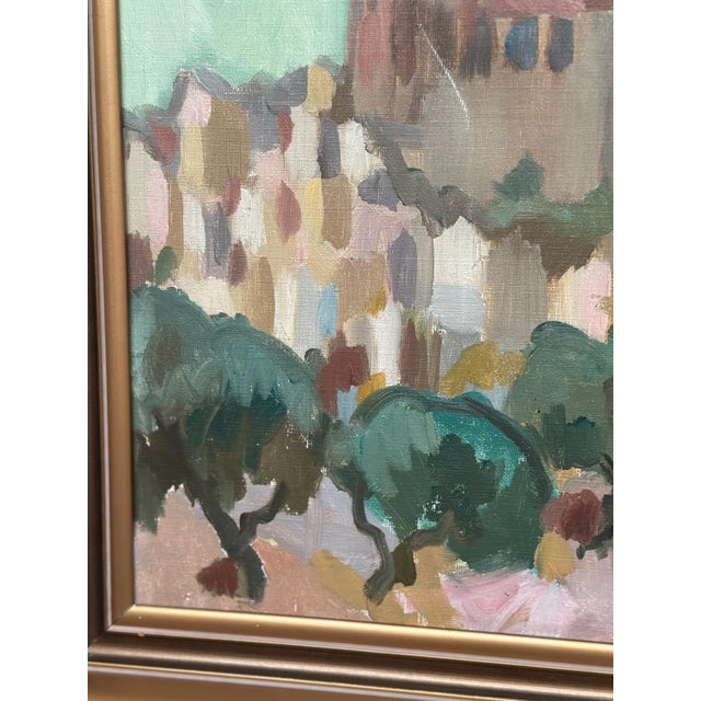 Bengt Ellis, Southern City, 1955, Oil on Canvas, Framed For Sale - Image 15 of 18