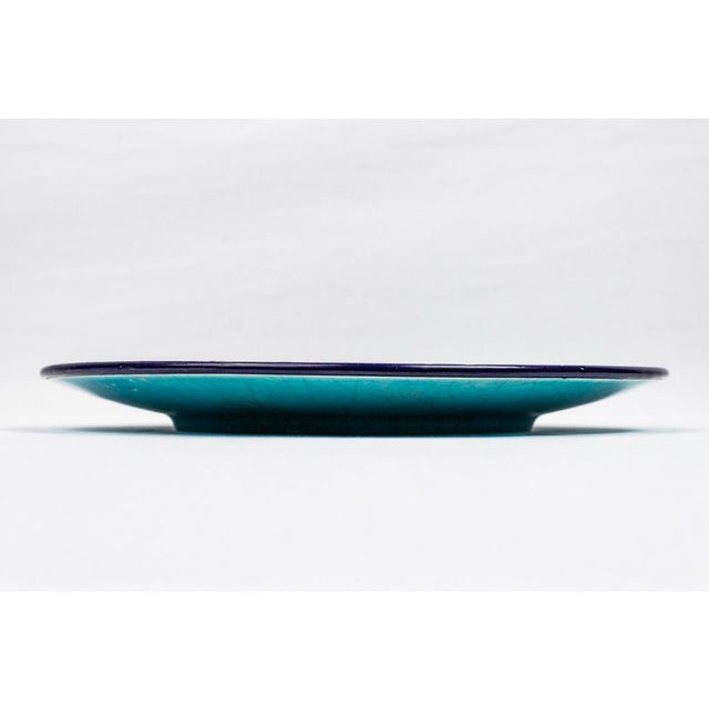 Large Antique Enamel Dish from Longwy, 1940s For Sale - Image 4 of 12