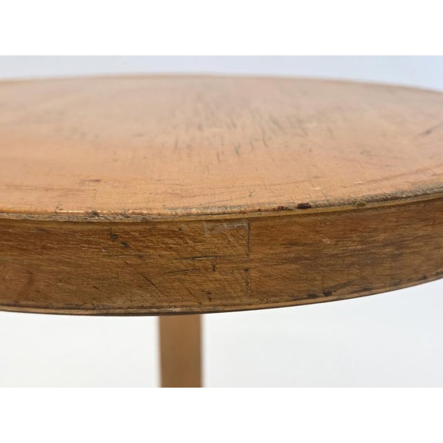 Wood Vintage Stool by Alvar Aalto for Artek, Finland, 1950s For Sale - Image 7 of 11