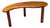 Solid Teak Wood Coffee or Side Table in a Kidney Shape Mid Century Modern For Sale