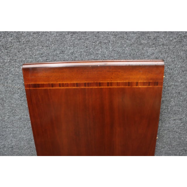 Thomasville Attributed Cherry Oval Double Pedestal Dining Table With Extensions For Sale - Image 9 of 13