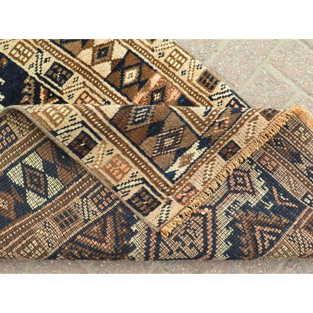 1960's Handmade Turkish Runner Rug - 35"x126" For Sale - Image 9 of 9