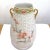 Chinese Antique Chinese Reticulated Porcelain Hand Painted Floral Vase Gold Gild For Sale - Image 3 of 11