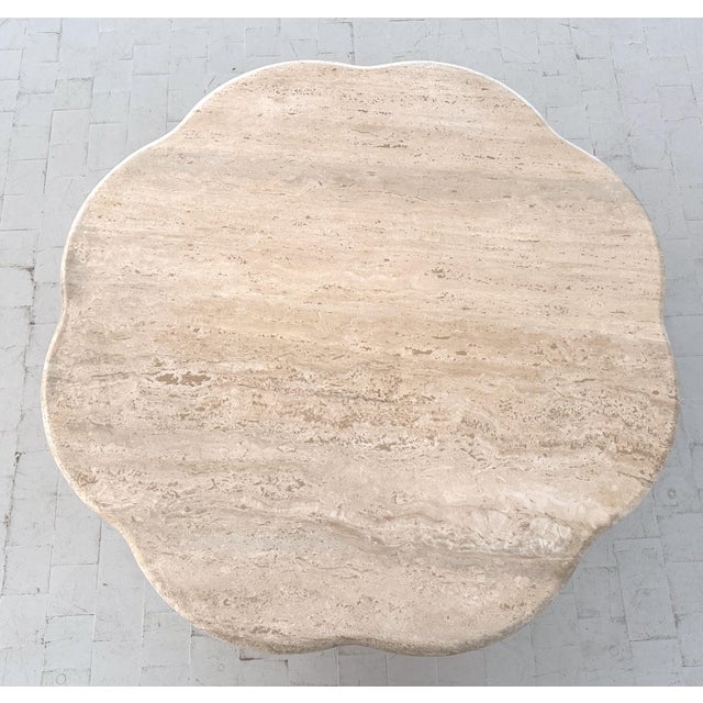 Hand-Crafted Travertine Coffee Table, Italy, 1970s For Sale - Image 9 of 18